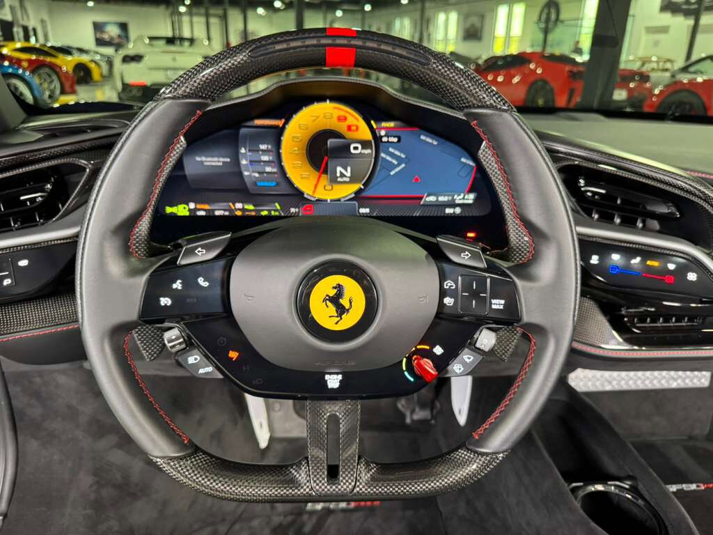 2022 Ferrari SF90 Spider MASSIVE $826,928 STICKER!! Blu Elettrico paint,carbon racing seats,JBL audio,carbon galore & MORE! Fort Lauderdale FL