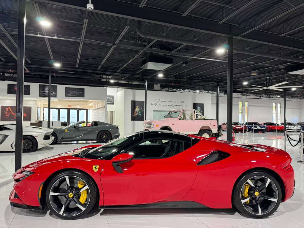2022 Ferrari SF90 Spider Rosso Corsa paint, two-tone bodywork, carbon racing seats, forged wheels, carbon galore & MUCH MORE! Fort Lauderdale FL
