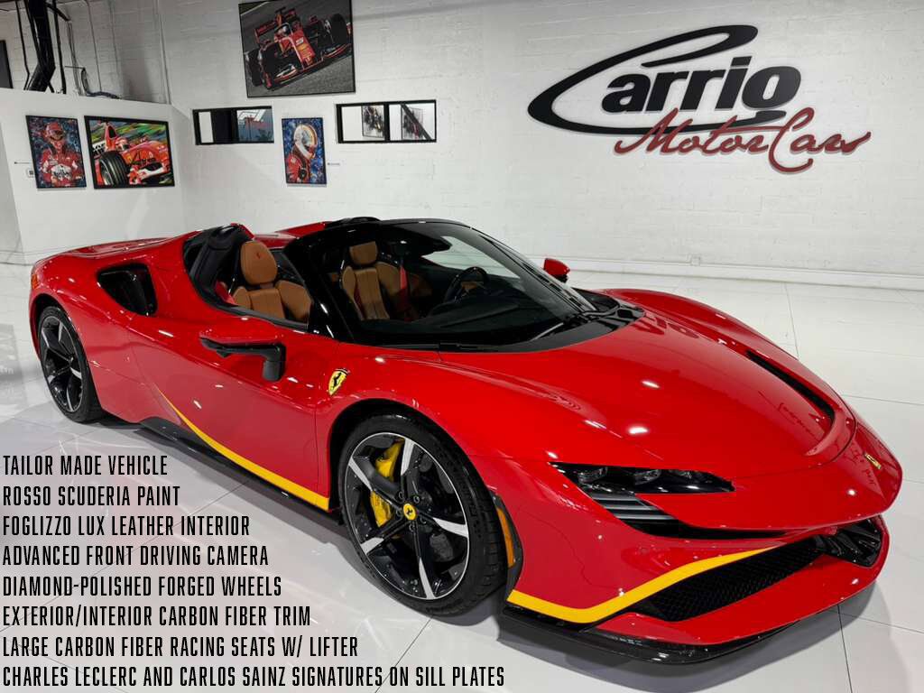 2022 Ferrari SF90 Spider TAILOR MADE NEW YORK BUILD! Charles Leclerc and Carlos Sainz signatures! 1 OF 1! TONS OF OPTIONS!! Fort Lauderdale FL