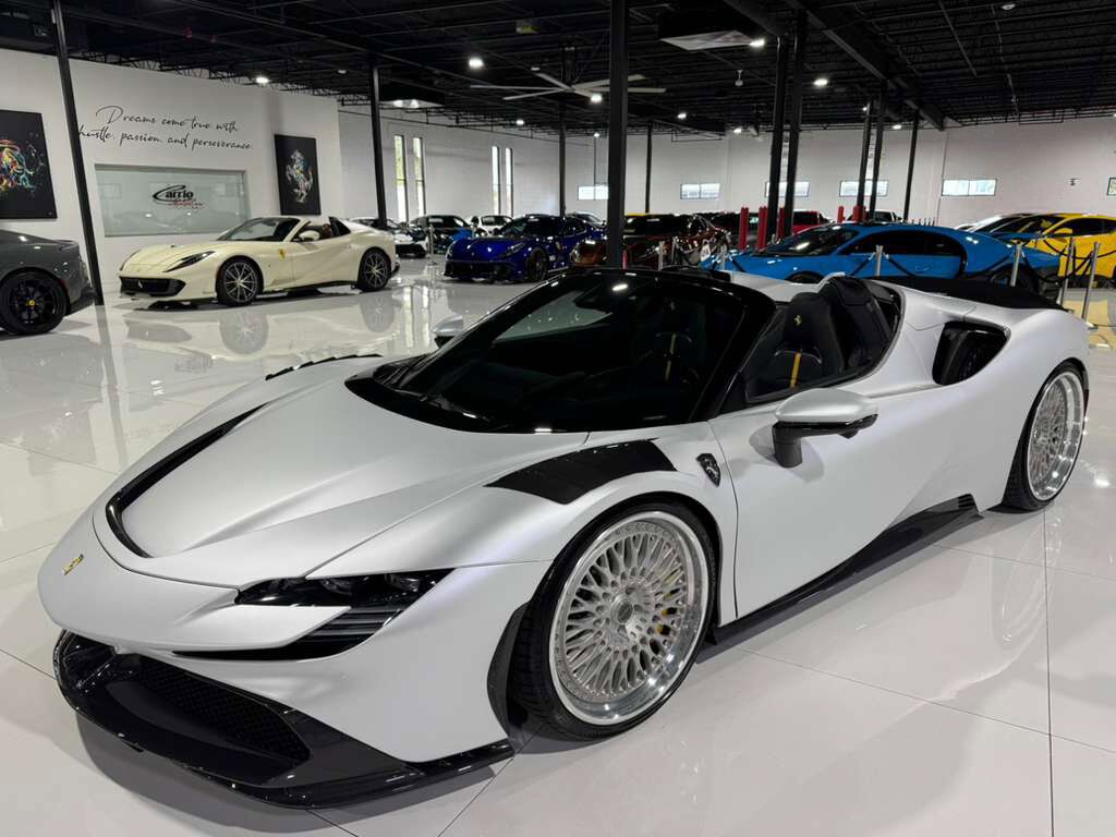 2022 Ferrari SF90 Spider carbon body kit, suspension lifter, surround view, JBL Professional audio, carbon galore AND MORE!!