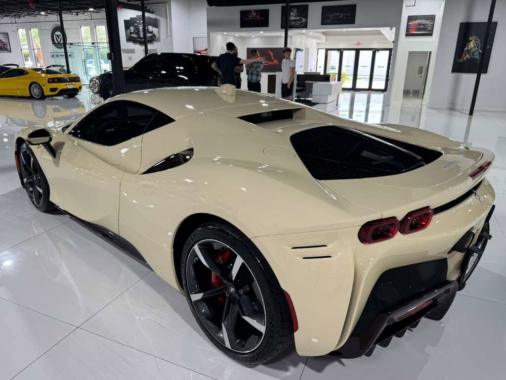 2022 Ferrari SF90 Stradale Avorio paint, Rosso Ferrari interior, forged wheels, racing seats, carbon galore AND MUCH MORE!!! Fort Lauderdale FL
