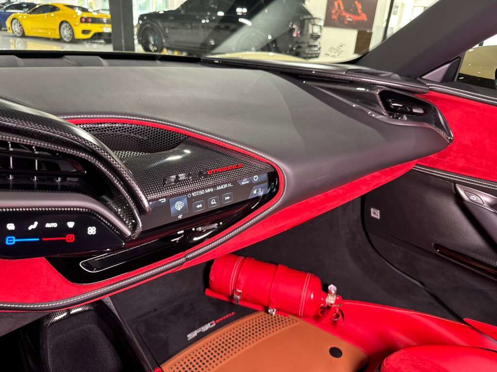 2022 Ferrari SF90 Stradale Avorio paint, Rosso Ferrari interior, forged wheels, racing seats, carbon galore AND MUCH MORE!!! Fort Lauderdale FL