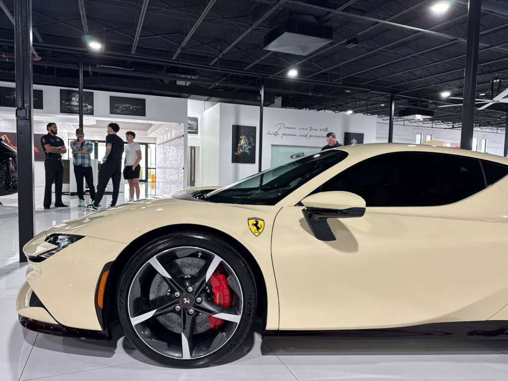 2022 Ferrari SF90 Stradale Avorio paint, Rosso Ferrari interior, forged wheels, racing seats, carbon galore AND MUCH MORE!!! Fort Lauderdale FL