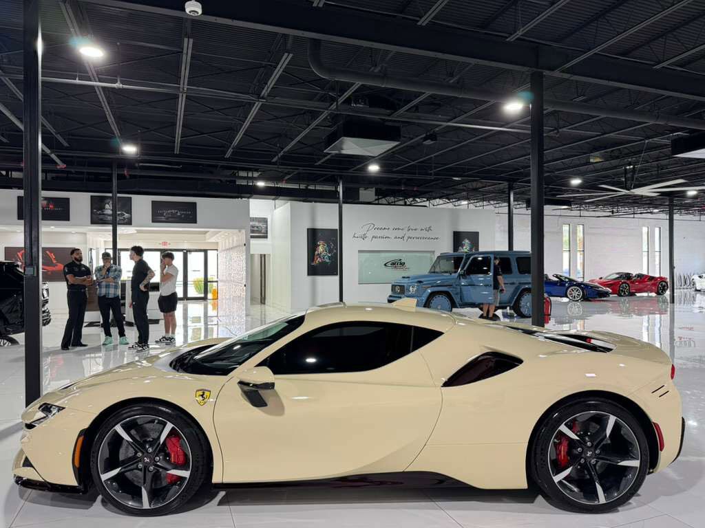 2022 Ferrari SF90 Stradale Avorio paint, Rosso Ferrari interior, forged wheels, racing seats, carbon galore AND MUCH MORE!!! Fort Lauderdale FL