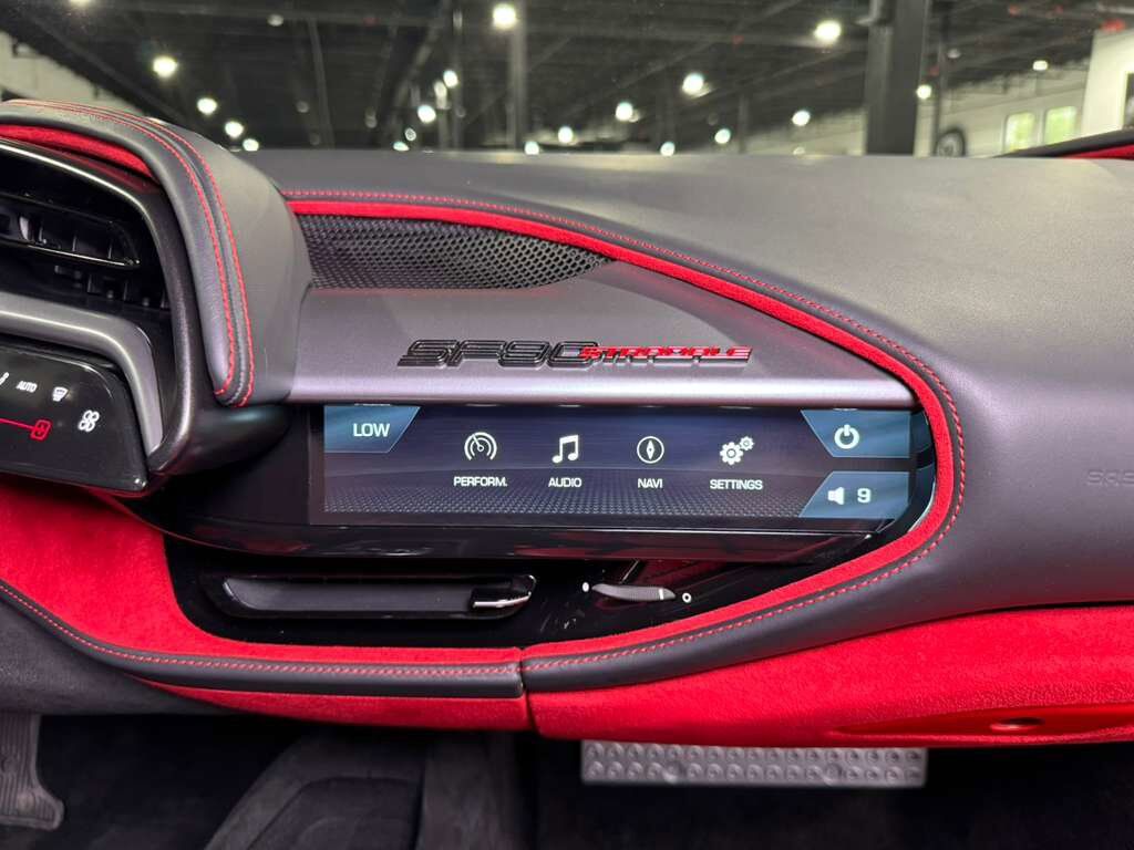 2022 Ferrari SF90 Stradale Grigio Scuro paint, Rosso Ferrari interior, front driving camera, carbon racing seats AND MUCH MORE! Fort Lauderdale FL