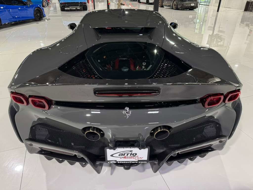 2022 Ferrari SF90 Stradale Grigio Scuro paint, Rosso Ferrari interior, front driving camera, carbon racing seats AND MUCH MORE! Fort Lauderdale FL