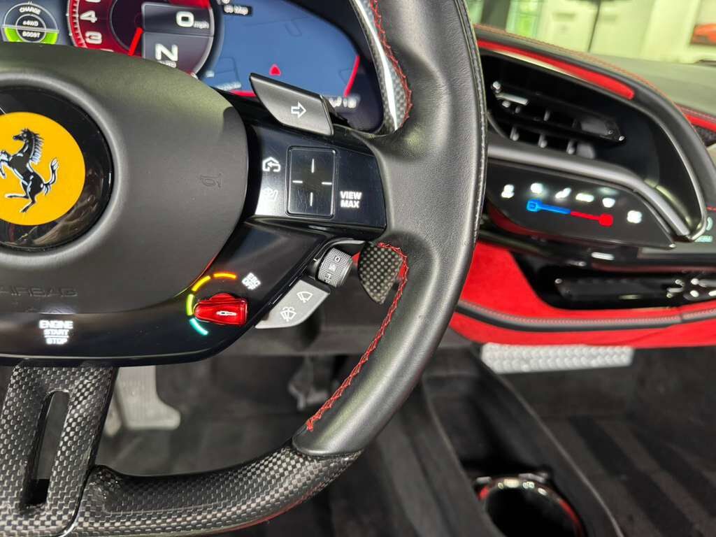 2022 Ferrari SF90 Stradale Grigio Scuro paint, Rosso Ferrari interior, front driving camera, carbon racing seats AND MUCH MORE! Fort Lauderdale FL