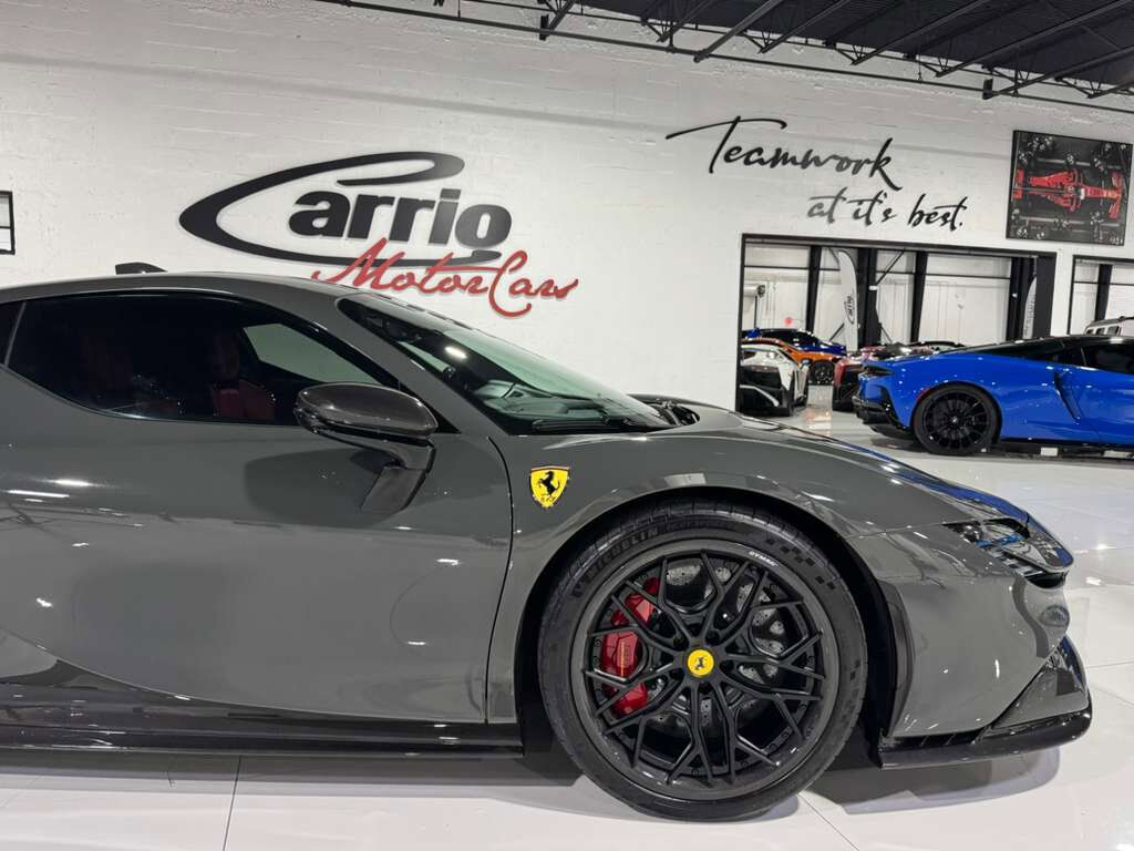 2022 Ferrari SF90 Stradale Grigio Scuro paint, Rosso Ferrari interior, front driving camera, carbon racing seats AND MUCH MORE! Fort Lauderdale FL
