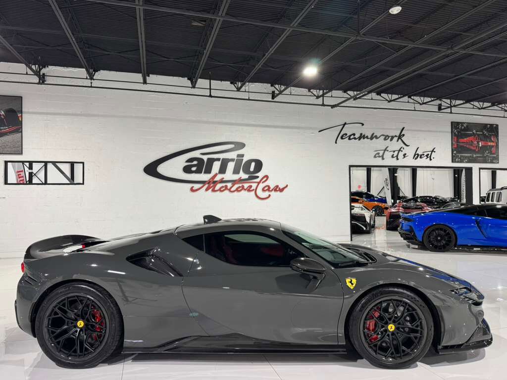 2022 Ferrari SF90 Stradale Grigio Scuro paint, Rosso Ferrari interior, front driving camera, carbon racing seats AND MUCH MORE! Fort Lauderdale FL
