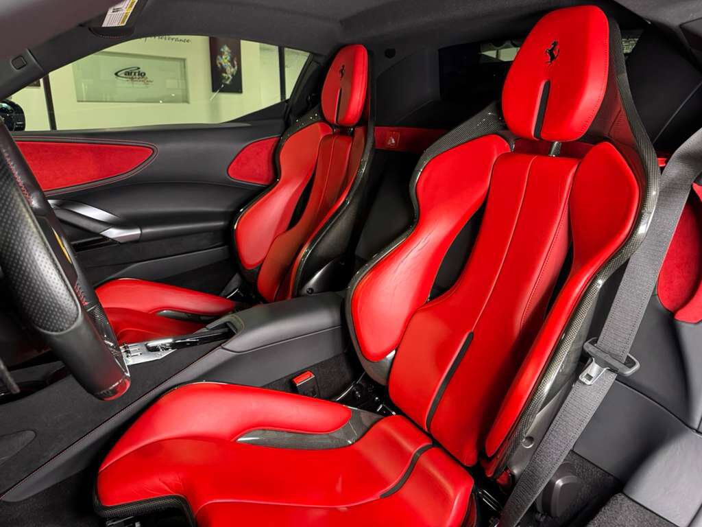 2022 Ferrari SF90 Stradale Grigio Scuro paint, Rosso Ferrari interior, front driving camera, carbon racing seats AND MUCH MORE! Fort Lauderdale FL