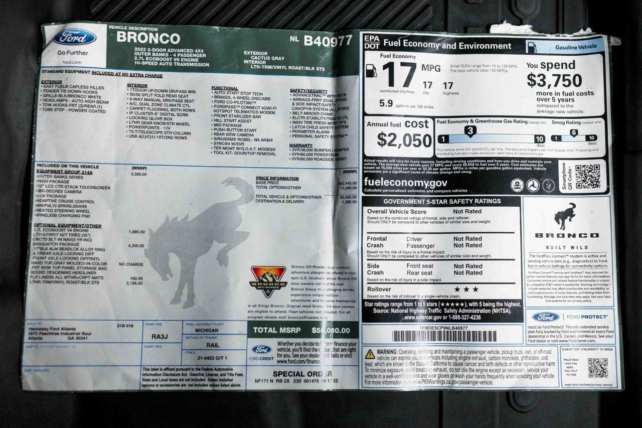 2022 Ford Bronco Outer Banks