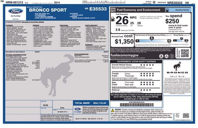 2022 Ford Bronco Sport Big Bend Raleigh NC