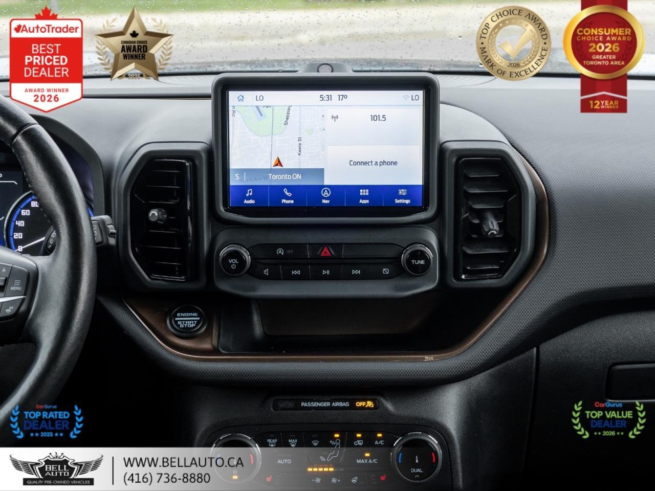 2022 Ford Bronco Sport Outer Banks | NAVI | B.CAM | SUNROOF | B&O | WRLSCHRGR | NOACCIDENT Toronto ON