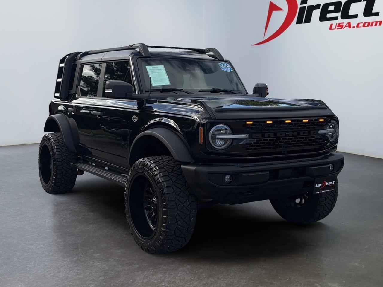 2022 Ford Bronco Wildtrak ADVANCED 4X4, LIFTED, NAVIGATION, RUNNING BOARDS, 360 BACKUP CAMERA, REMOTE START, PRE-COLLISION ALERT, TOW PACKAGE, HEATED STEERING WHEEL & SEATS, CLEAN CARFAX, UNLEASH THE WILD, DRIVE THIS BRONCO!