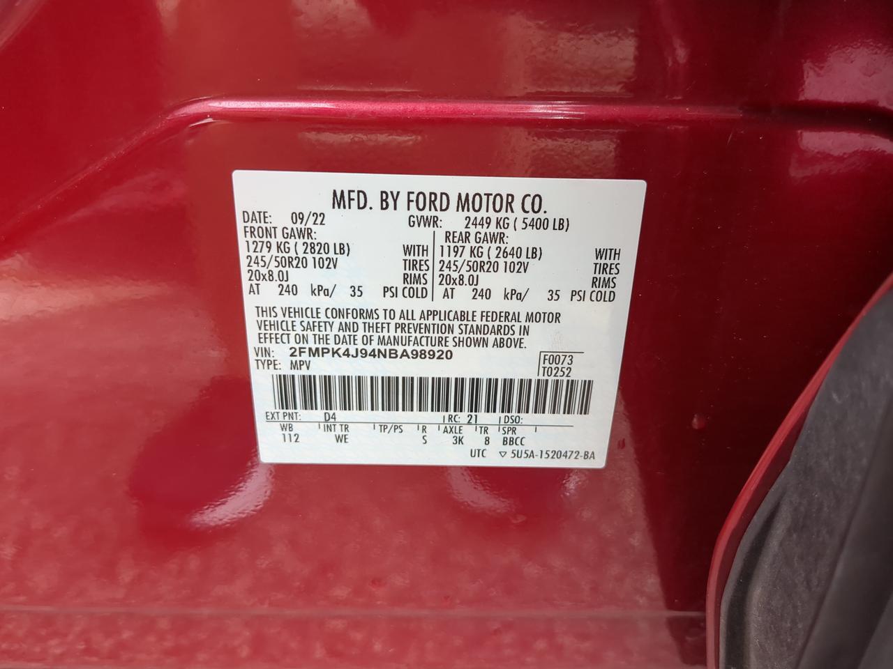 2022 Ford Edge ST-Line Appleton WI