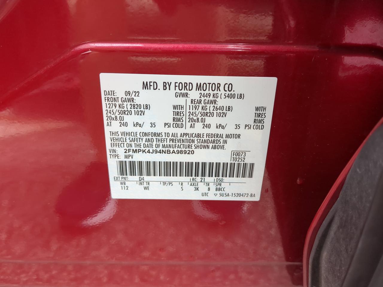 2022 Ford Edge ST-Line Appleton WI