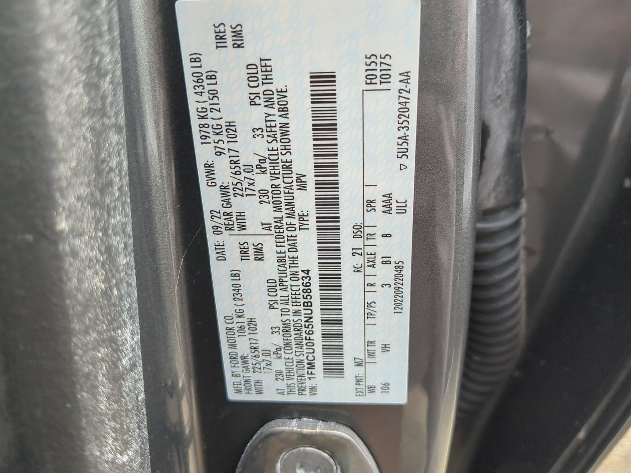 2022 Ford Escape S Winder GA