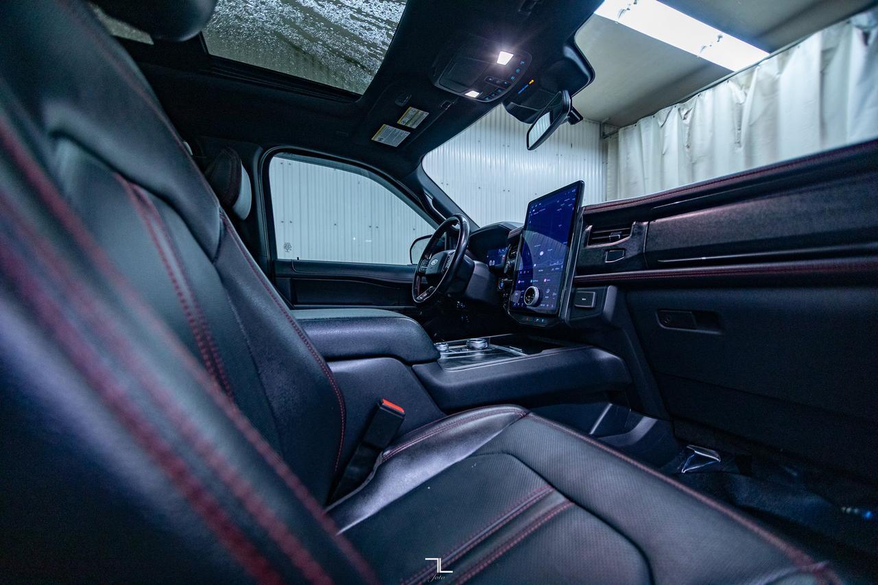 2022 Ford Expedition Max AWD Limited Stealth Edition Leather Roof Nav BCam Red Deer AB