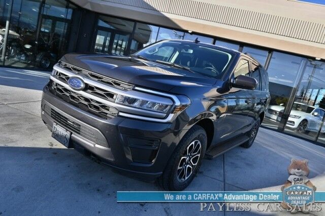 2022 Ford Expedition XLT / 4X4 / Power Driver's Seat / NAV / Lane Departure & Blind Spot Alert / Forward Collision Warning / 3rd Row / Seats 8 / Apple CarPlay & Android Auto / Back Up Camera / Rear Parking Sensors / Tow Pkg / 1-Owner Anchorage AK