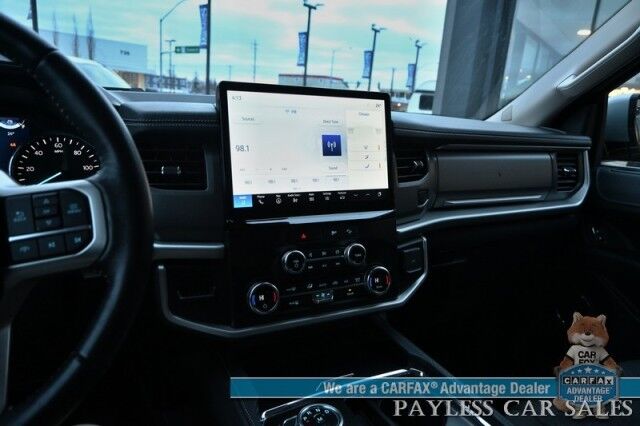 2022 Ford Expedition XLT / 4X4 / Power Driver's Seat / Navigation / Lane Departure & Blind Spot / Forward Collision Warning / 3rd Row / Seats 8 / Apple CarPlay & Android Auto / Back Up Camera / Rear Parking Sensors / Tow Pkg / 1-Owner Anchorage AK