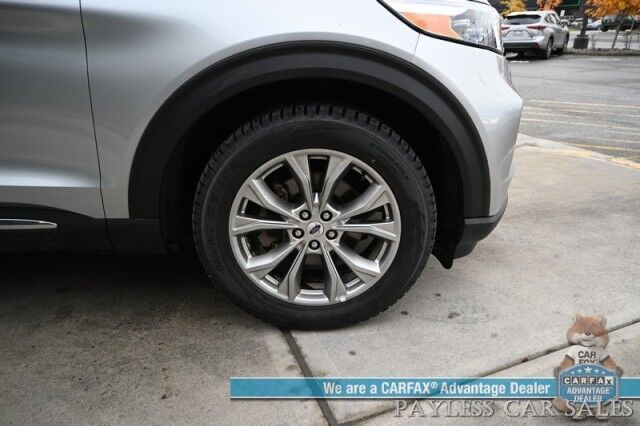 2022 Ford Explorer Limited / 4X4 / Auto Start / Heated & Cooled Leather Seats / Heated Steering / NAV / Adaptive Cruise / Lane Depart & Blind Spot / 360 Cam / Rear Captain Chairs / 3rd Row / Seats 6 / Block Heater / New Tires / 1-Owner Anchorage AK