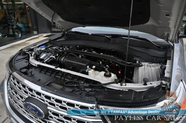 2022 Ford Explorer Limited / 4X4 / Auto Start / Heated & Cooled Leather Seats / Heated Steering / NAV / Adaptive Cruise / Lane Depart & Blind Spot / 360 Cam / Rear Captain Chairs / 3rd Row / Seats 6 / Block Heater / New Tires / 1-Owner Anchorage AK