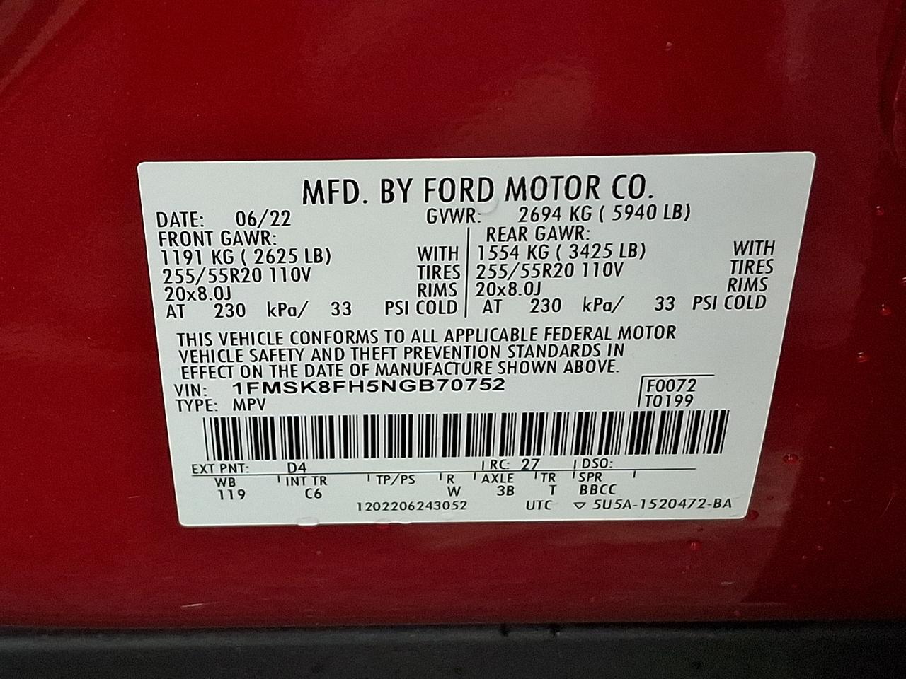 2022 Ford Explorer Limited Vineland NJ
