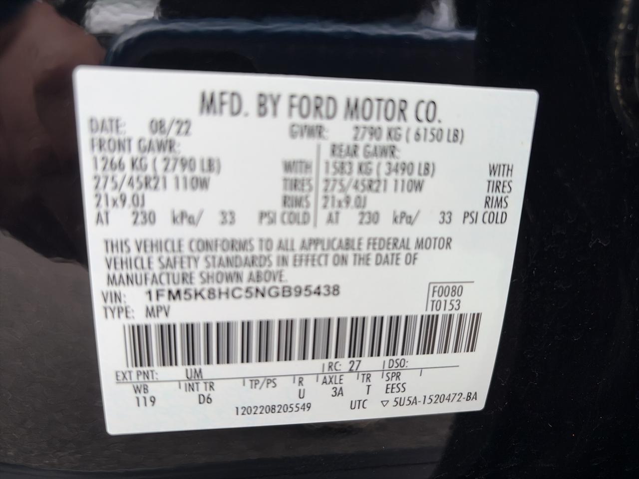 2022 Ford Explorer Platinum Springfield VA