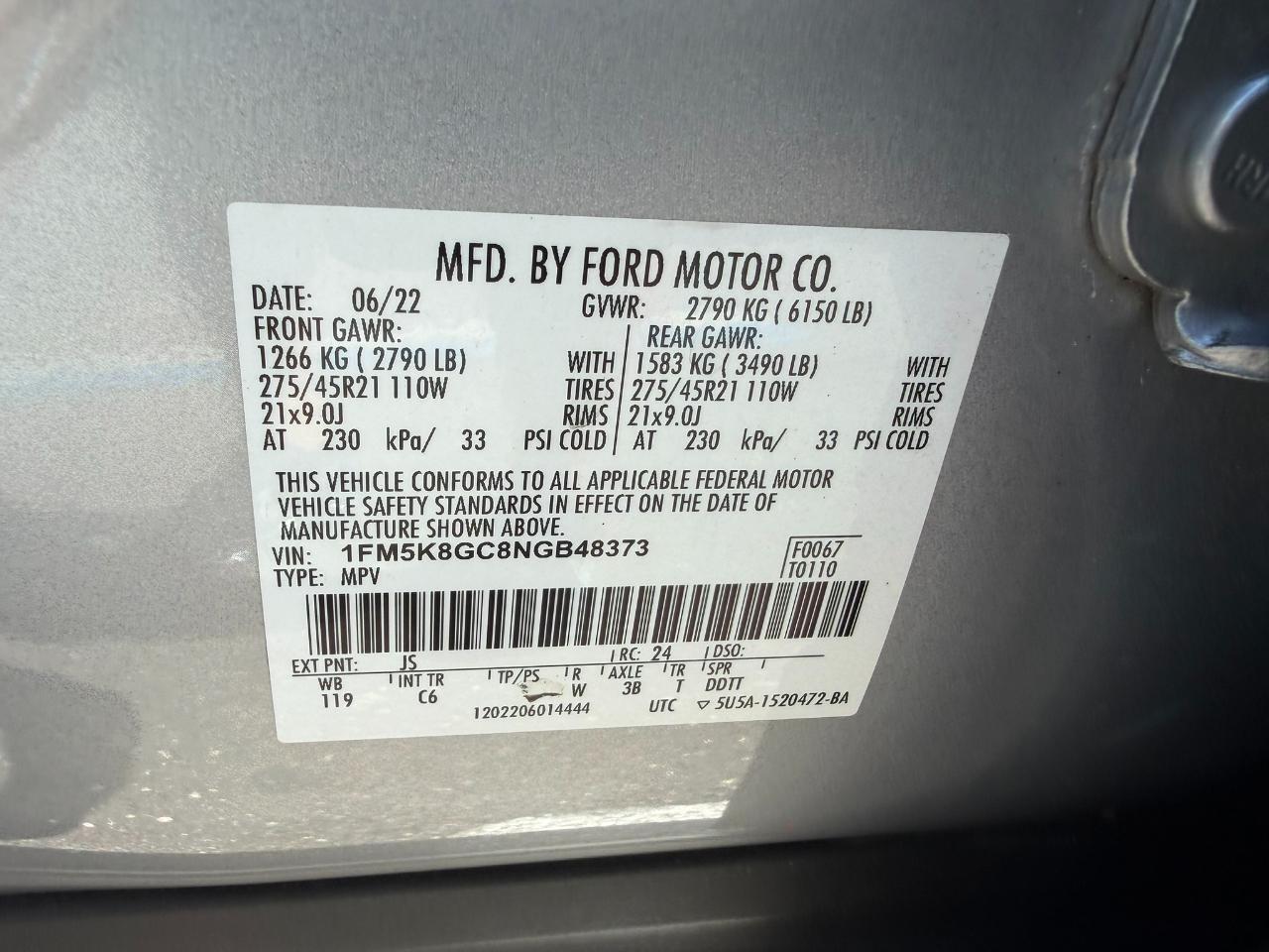 2022 Ford Explorer ST 4WD Jacksonville FL
