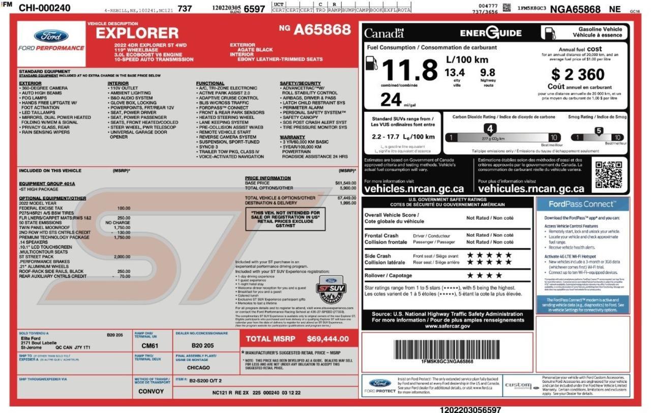 2022 Ford Explorer ST 4WD Tallmadge OH