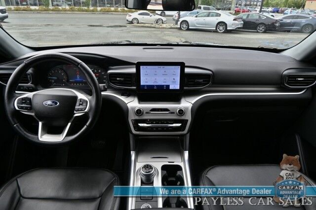 2022 Ford Explorer XLT / 4X4 / Power & Heated Leather Seats / Heated Steering Wheel / Auto Start / Blind Spot Alert / 3rd Row / Captain Chairs / Seats 6 / Apple CarPlay & Android Auto / Back Up Camera / Power Liftgate / Block Heater / 1-Owner Anchorage AK
