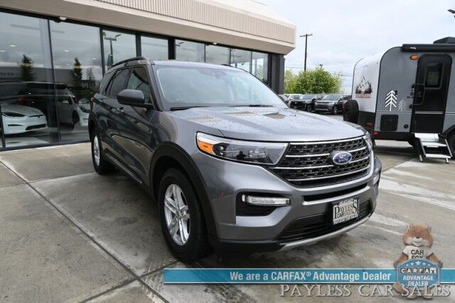 2022 Ford Explorer XLT / 4X4 / Power & Heated Leather Seats / Heated Steering Wheel / Auto Start / Blind Spot Alert / 3rd Row / Captain Chairs / Seats 6 / Apple CarPlay & Android Auto / Back Up Camera / Power Liftgate / Block Heater / 1-Owner Anchorage AK