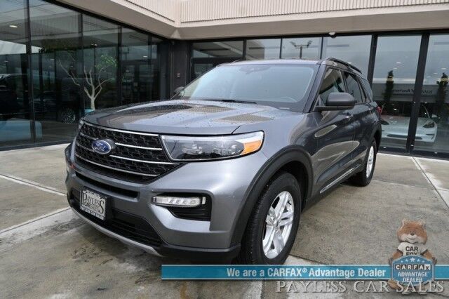 2022 Ford Explorer XLT / 4X4 / Power & Heated Leather Seats / Heated Steering Wheel / Auto Start / Blind Spot Alert / 3rd Row / Captain Chairs / Seats 6 / Apple CarPlay & Android Auto / Back Up Camera / Power Liftgate / Block Heater / 1-Owner Anchorage AK