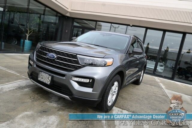 2022 Ford Explorer XLT / 4X4 / Power & Heated Leather Seats / Heated Steering Wheel / Auto Start / Blind Spot Alert / 3rd Row / Captain Chairs / Seats 6 / Apple CarPlay & Android Auto / Back Up Camera / Power Liftgate / Block Heater / 1-Owner Anchorage AK