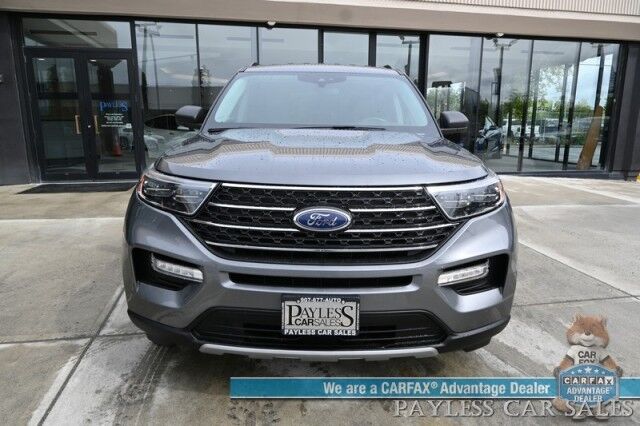 2022 Ford Explorer XLT / 4X4 / Power & Heated Leather Seats / Heated Steering Wheel / Auto Start / Blind Spot Alert / 3rd Row / Captain Chairs / Seats 6 / Apple CarPlay & Android Auto / Back Up Camera / Power Liftgate / Block Heater / 1-Owner Anchorage AK