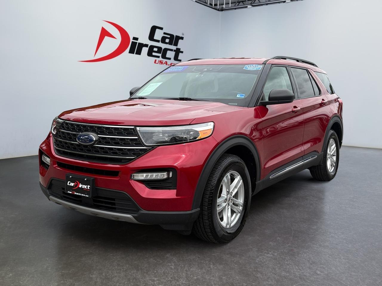 2022 Ford Explorer XLT, ROOF RACKS, CAPTAINS CHAIRS, 3RD ROW SEATING, AUTO START/STOP, POWER LIFTGATE, BACKUP CAMERA, PARKING SENSORS, APPLE CARPLAY/ANDROID AUTO, HEATED STEERING WHEEL & SEATS, LANE KEEP ASSIST, BLIND SPOT ALERT, ONLY 1 OWNER, CLEAN CARFAX, EXPLORE THE Virginia Beach VA