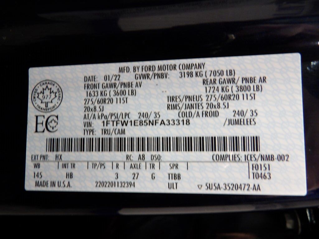 2022 Ford F-150 4x4 SuperCrew Lariat Fond du Lac WI