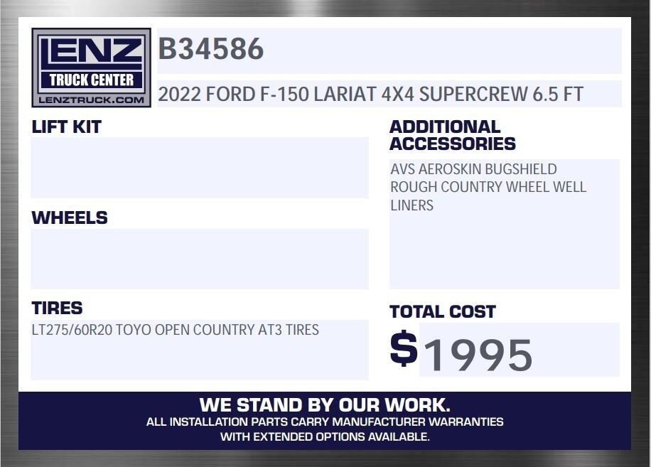 2022 Ford F-150 4x4 SuperCrew Lariat Fond du Lac WI