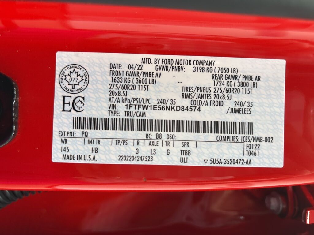 2022 Ford F-150 4x4 SuperCrew Lariat Minocqua WI