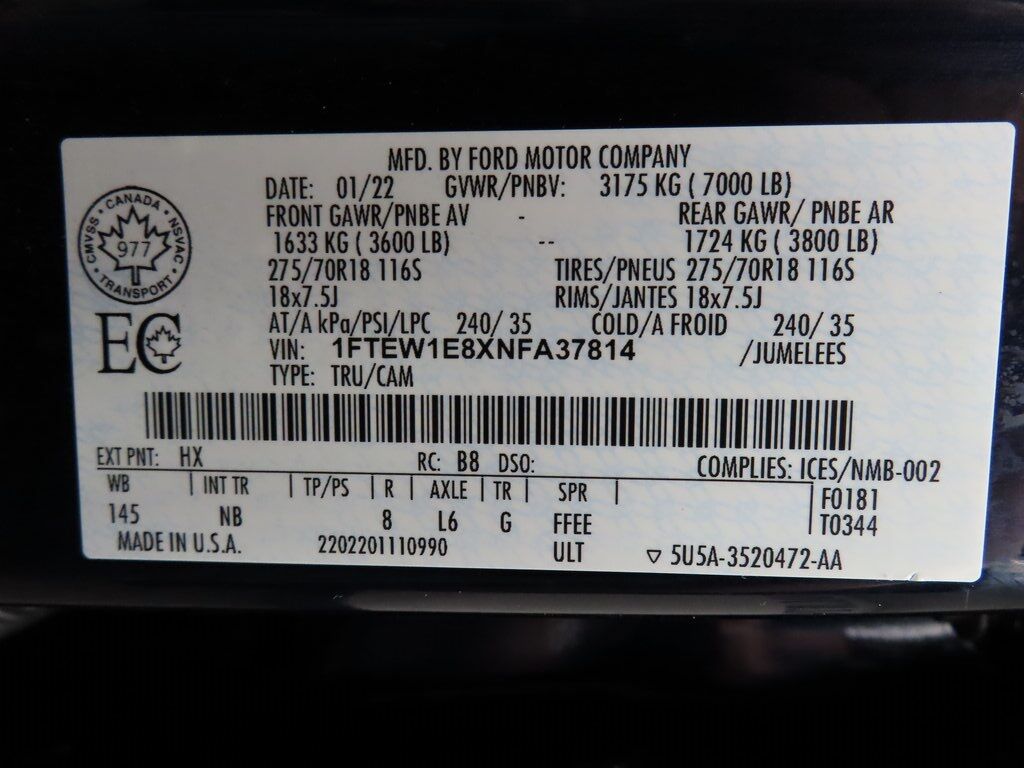 2022 Ford F-150 4x4 SuperCrew Tremor Fond du Lac WI