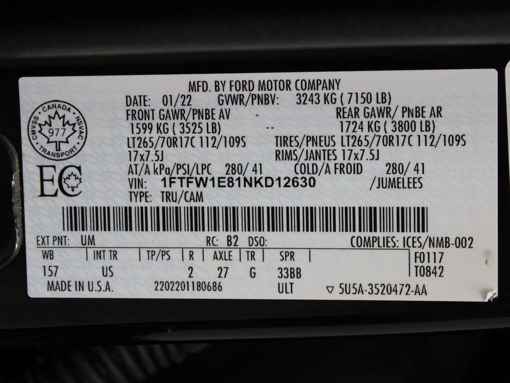 2022 Ford F-150 4x4 SuperCrew XLT Fond du Lac WI