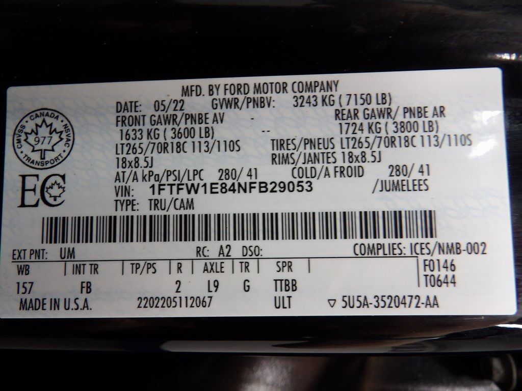 2022 Ford F-150 4x4 SuperCrew XLT Fond du Lac WI