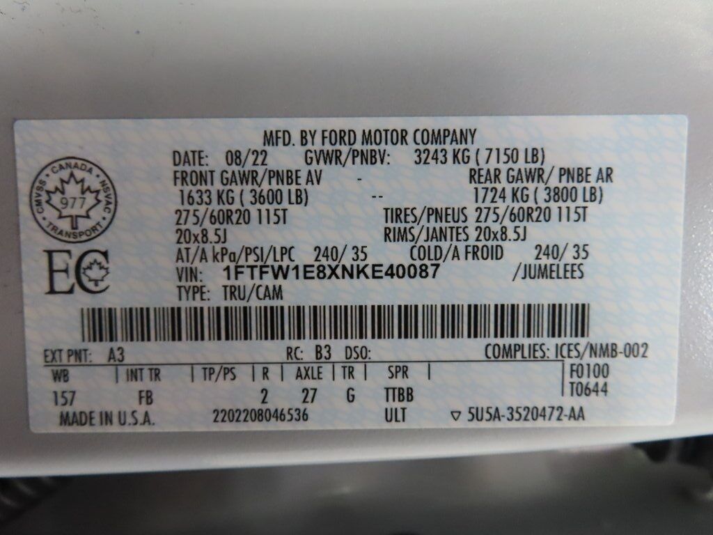 2022 Ford F-150 4x4 SuperCrew XLT Fond du Lac WI