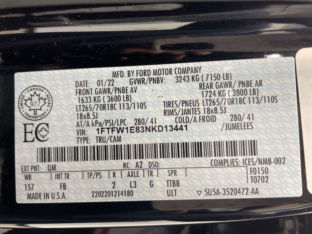 2022 Ford F-150 4x4 SuperCrew XLT Minocqua WI