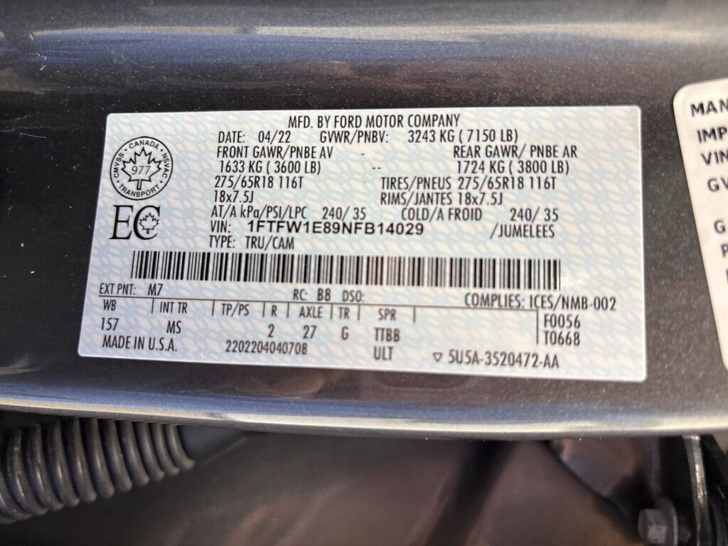 2022 Ford F-150 4x4 SuperCrew XLT Minocqua WI
