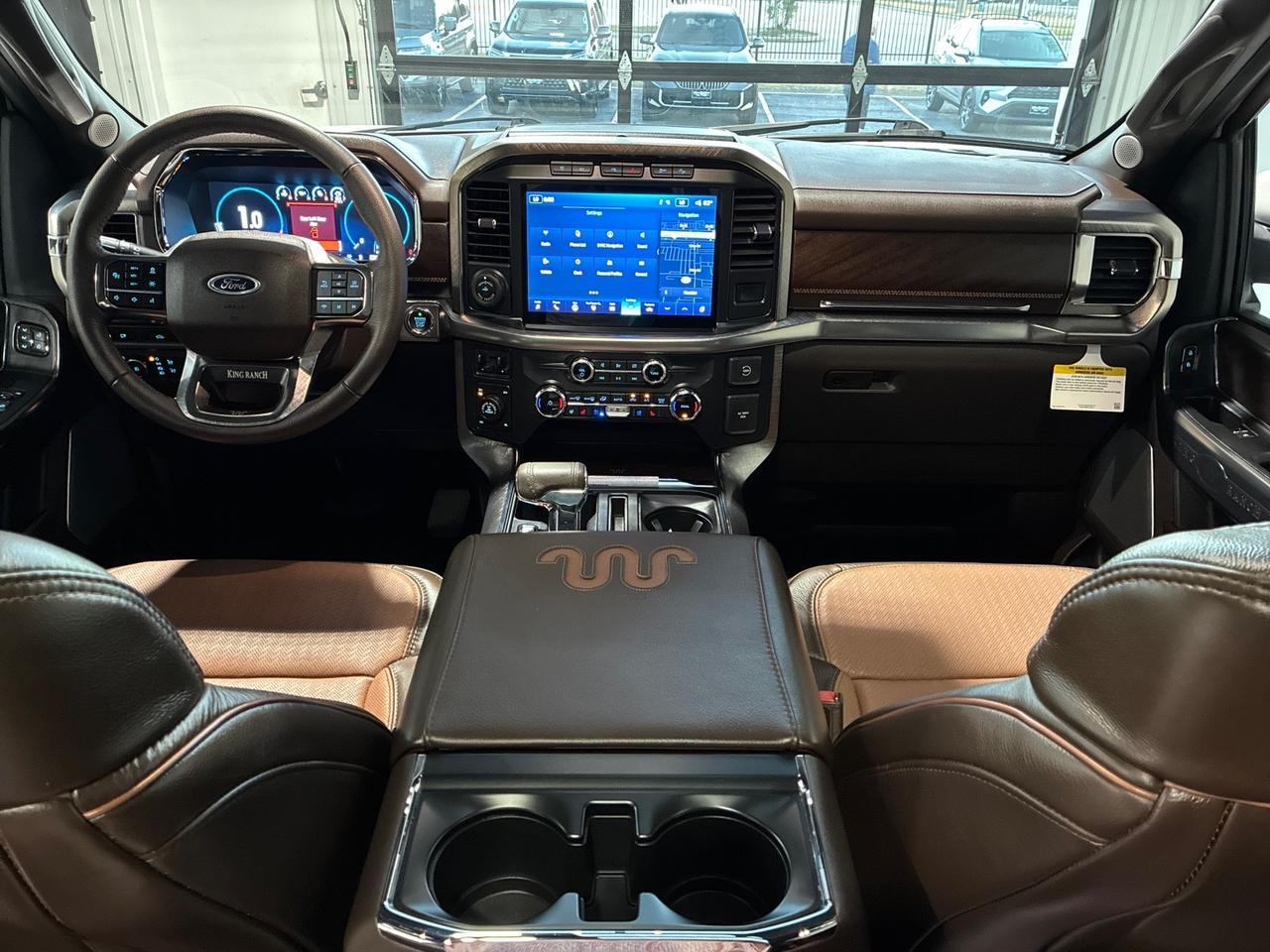 2022 Ford F-150 King Ranch, 4x4, 601A High Pkg, Powerboost Hybrid w/ 7.2kw Pro Power, Pano Roof, FX4, 360 Camera, Bed Cover Houston TX