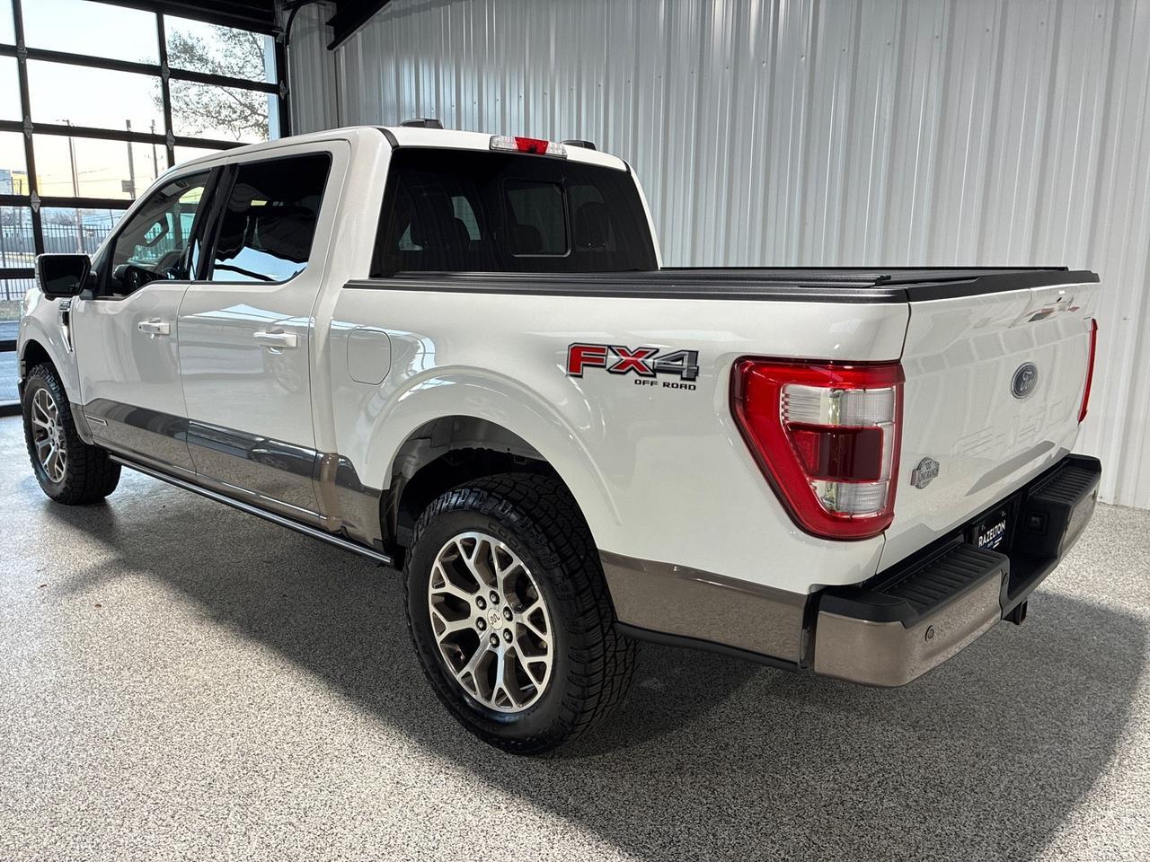 2022 Ford F-150 King Ranch, 4x4, 601A High Pkg, Powerboost Hybrid w/ 7.2kw Pro Power, Pano Roof, FX4, 360 Camera, Bed Cover