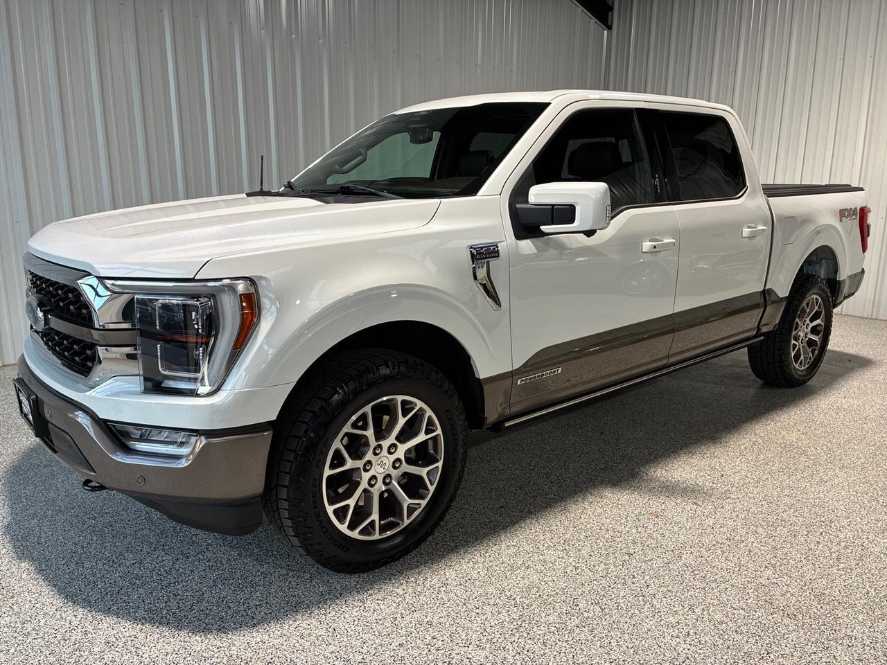 2022 Ford F-150 King Ranch, 4x4, 601A High Pkg, Powerboost Hybrid w/ 7.2kw Pro Power, Pano Roof, FX4, 360 Camera, Bed Cover