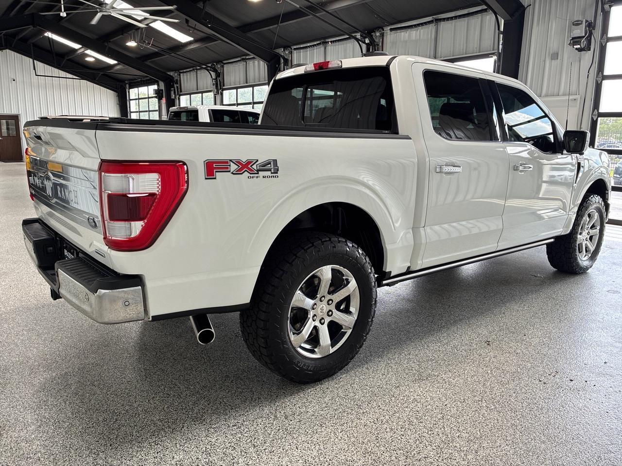 2022 Ford F-150 King Ranch, 601A, Pano Roof, Bluecruise, Chrome Pkg, Pro Power, FX4, Max Tow, Leveled