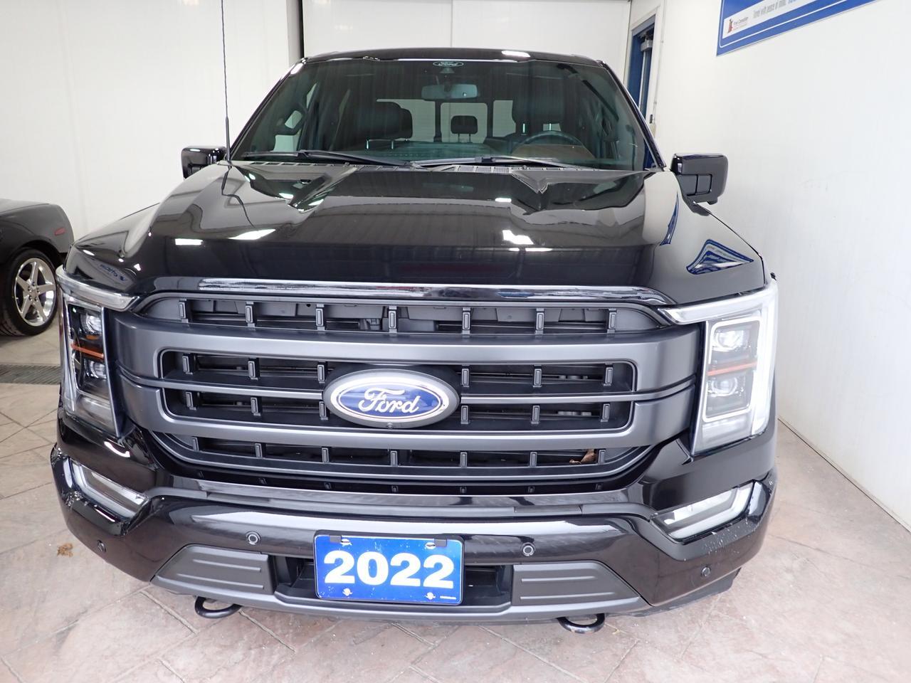 2022 Ford F-150 LARIAT SUPERCREW LEATHER NAVI SUNROOF 6'5 BOX 502A TWIN PANEL 4WD Listowel ON